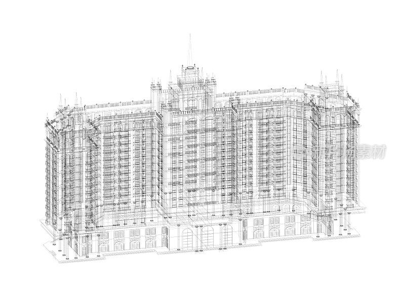 3 d建筑草图